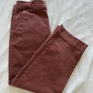Everlane The Utility Straight-Leg Pant Size 6 / 26.5" Inseam / Rosewood. EUC
